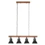 Lámpara de techo industrial madera de mango negro E27 de vidaXL, Lámparas - Ref: Foro24-320523, Precio: 120,03 €, Descuento: %