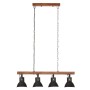 Lámpara de techo industrial madera de mango negro E27 de vidaXL, Lámparas - Ref: Foro24-320523, Precio: 122,33 €, Descuento: %