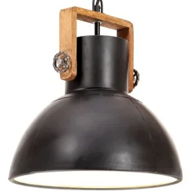Lámpara colgante industrial redonda 25 W negra 30 cm E27 de vidaXL, Lámparas - Ref: Foro24-320536, Precio: 63,14 €, Descuento: %