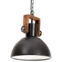 Lámpara colgante industrial redonda 25 W negra 30 cm E27 de vidaXL, Lámparas - Ref: Foro24-320536, Precio: 63,14 €, Descuento: %