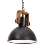 Lámpara colgante industrial redonda 25 W negra 30 cm E27 de vidaXL, Lámparas - Ref: Foro24-320536, Precio: 64,47 €, Descuento: %