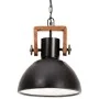 Lámpara colgante industrial redonda 25 W negra 30 cm E27 de vidaXL, Lámparas - Ref: Foro24-320536, Precio: 63,14 €, Descuento: %