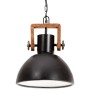 Lámpara colgante industrial redonda 25 W negra 30 cm E27 de vidaXL, Lámparas - Ref: Foro24-320536, Precio: 64,47 €, Descuento: %