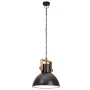 Lámpara colgante industrial redonda 25 W negra 30 cm E27 de vidaXL, Lámparas - Ref: Foro24-320536, Precio: 63,14 €, Descuento: %