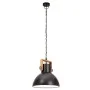 Lámpara colgante industrial redonda 25 W negra 30 cm E27 de vidaXL, Lámparas - Ref: Foro24-320536, Precio: 63,14 €, Descuento: %
