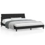 Estructura de cama con cabecero de terciopelo negro 180x200 cm de , Camas y somieres - Ref: Foro24-3207863, Precio: 250,00 €,...