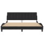 Estructura de cama con cabecero de terciopelo negro 180x200 cm de , Camas y somieres - Ref: Foro24-3207863, Precio: 250,00 €,...
