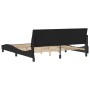 Estructura de cama con cabecero de terciopelo negro 180x200 cm de , Camas y somieres - Ref: Foro24-3207863, Precio: 250,00 €,...