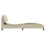 Estructura de cama con luces LED tela crema 80x200 cm de , Camas y somieres - Ref: Foro24-3213667, Precio: 166,13 €, Descuent...