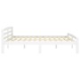Estructura de cama de madera maciza de pino blanca 200x200 cm de vidaXL, Camas y somieres - Ref: Foro24-322074, Precio: 115,2...