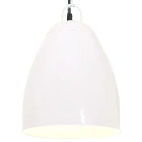 Lámpara colgante industrial redonda 25 W blanca 32 cm E27 de vidaXL, Lámparas - Ref: Foro24-320562, Precio: 32,51 €, Descuent...