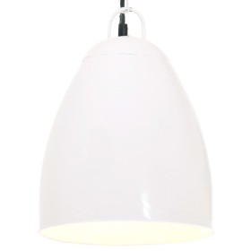 Lámpara colgante industrial redonda 25 W blanca 32 cm E27 de vidaXL, Lámparas - Ref: Foro24-320562, Precio: 32,82 €, Descuent...