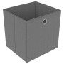 Estantería de 12 cubos con cajas tela gris 103x30x141 cm en Librerías y estanterías | Comprar online en Foru.es