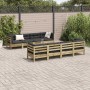 Set de sofás jardín 9 pzas con cojines madera pino impregnada de , Conjuntos de jardín - Ref: Foro24-3299364, Precio: 831,02 ...