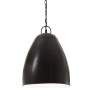 Lámpara colgante industrial redonda 25 W negra 32 cm E27 de vidaXL, Lámparas - Ref: Foro24-320561, Precio: 32,82 €, Descuento: %