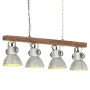 Industrial silver mango wood ceiling lamp E27 by vidaXL, Lamps - Ref: Foro24-320521, Price: 91,28 €, Discount: %