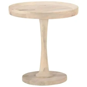 Mesa auxiliar de madera maciza de mango Ø50x55 cm de vidaXL, Mesas auxiliares - Ref: Foro24-320599, Precio: 105,25 €, Descuen...