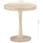 Mesa auxiliar de madera maciza de mango Ø50x55 cm de vidaXL, Mesas auxiliares - Ref: Foro24-320599, Precio: 105,25 €, Descuen...
