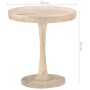 Mesa auxiliar de madera maciza de mango Ø50x55 cm de vidaXL, Mesas auxiliares - Ref: Foro24-320599, Precio: 99,70 €, Descuent...