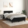 Cama box spring con colchón terciopelo negro 120x200 cm de , Camas y somieres - Ref: Foro24-3141355, Precio: 361,43 €, Descue...