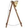 Lámpara de pie madera maciza de mango latón E27 de vidaXL, Lámparas - Ref: Foro24-320588, Precio: 94,91 €, Descuento: %
