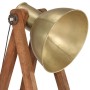 Lámpara de pie madera maciza de mango latón E27 de vidaXL, Lámparas - Ref: Foro24-320588, Precio: 94,91 €, Descuento: %
