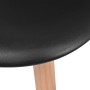 Sillas de comedor 2 unidades plástico negro en Sillas de comedor | Comprar online en Foru.es