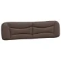 Bed frame with LED lights brown synthetic leather 200x200 cm by , Beds and slatted bases - Ref: Foro24-3213957, Price: 248,61...