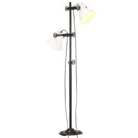 Lámpara de pie 2 pantallas blanca hierro fundido E27 de vidaXL, Lámparas - Ref: Foro24-320586, Precio: 101,74 €, Descuento: %
