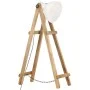 Lámpara de pie madera maciza de mango blanca E27 de vidaXL, Lámparas - Ref: Foro24-320590, Precio: 94,26 €, Descuento: %