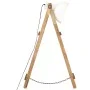 Lámpara de pie madera maciza de mango blanca E27 de vidaXL, Lámparas - Ref: Foro24-320590, Precio: 94,26 €, Descuento: %