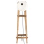 Lámpara de pie madera maciza de mango blanca E27 de vidaXL, Lámparas - Ref: Foro24-320590, Precio: 95,67 €, Descuento: %