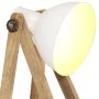 Lámpara de pie madera maciza de mango blanca E27 de vidaXL, Lámparas - Ref: Foro24-320590, Precio: 94,26 €, Descuento: %