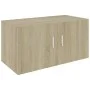Armario de pared madera ingeniería roble Sonoma 80x39x40 cm de vidaXL, Estantes y estanterías - Ref: Foro24-802798, Precio: 8...