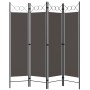 Biombo divisor de 4 paneles gris antracita 160x180 cm de vidaXL, Divisores de ambientes - Ref: Foro24-320704, Precio: 38,54 €...