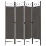 Biombo divisor de 4 paneles gris antracita 160x180 cm de vidaXL, Divisores de ambientes - Ref: Foro24-320704, Precio: 37,86 €...