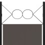 Biombo divisor de 4 paneles gris antracita 160x180 cm de vidaXL, Divisores de ambientes - Ref: Foro24-320704, Precio: 38,54 €...