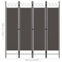 Biombo divisor de 4 paneles gris antracita 160x180 cm de vidaXL, Divisores de ambientes - Ref: Foro24-320704, Precio: 38,54 €...