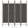 Biombo divisor de 4 paneles gris antracita 160x180 cm de vidaXL, Divisores de ambientes - Ref: Foro24-320704, Precio: 37,86 €...