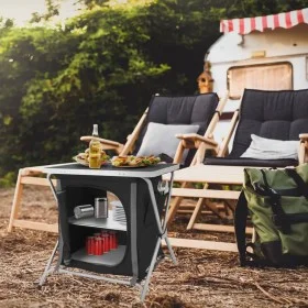 Redcliffs Armario de camping plegable negro 60x45x64 cm de , Mobiliario de camping - Ref: Foro24-447566, Precio: 59,13 €, Des...