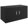 Armario de pared madera contrachapada negro 80x39x40 cm de vidaXL, Estantes y estanterías - Ref: Foro24-802796, Precio: 54,38...