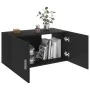 Armario de pared madera contrachapada negro 80x39x40 cm de vidaXL, Estantes y estanterías - Ref: Foro24-802796, Precio: 54,38...