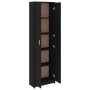 Armario de pasillo de madera contrachapada negro 55x25x189 cm de vidaXL, Armarios roperos - Ref: Foro24-802850, Precio: 122,0...