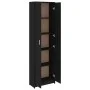Armario de pasillo de madera contrachapada negro 55x25x189 cm de vidaXL, Armarios roperos - Ref: Foro24-802850, Precio: 118,2...