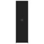 Armario de pasillo de madera contrachapada negro 55x25x189 cm de vidaXL, Armarios roperos - Ref: Foro24-802850, Precio: 118,2...