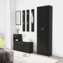Armario de pasillo de madera contrachapada negro 55x25x189 cm de vidaXL, Armarios roperos - Ref: Foro24-802850, Precio: 122,0...