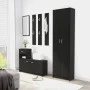 Armario de pasillo de madera contrachapada negro 55x25x189 cm de vidaXL, Armarios roperos - Ref: Foro24-802850, Precio: 118,2...
