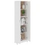 Armario de pasillo de madera contrachapada blanco 55x25x189 cm de vidaXL, Armarios roperos - Ref: Foro24-802849, Precio: 148,...