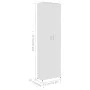 Armario de pasillo de madera contrachapada blanco 55x25x189 cm de vidaXL, Armarios roperos - Ref: Foro24-802849, Precio: 148,...
