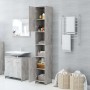 Armario baño madera contrachapada gris hormigón 30x30x183,5 cm de vidaXL, Muebles de baño - Ref: Foro24-802601, Precio: 65,75...